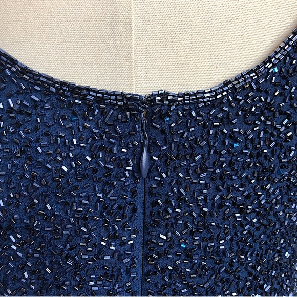 Vintage Beaded Papéll Boutique Cocktail Dress - Picture 5 of 8